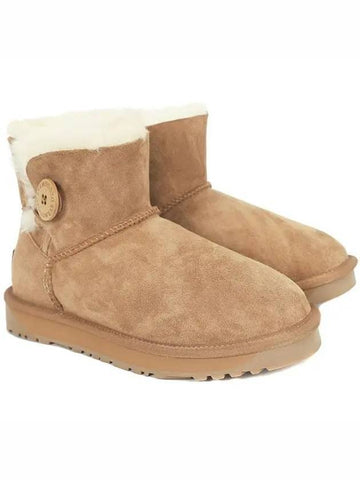 Classic Mini Button Winter Boots Chestnut - OZWEAR UGG - BALAAN 1