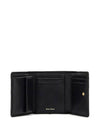 Matelasse Logo Nappa Leather Half Wallet Black - MIU MIU - BALAAN 3