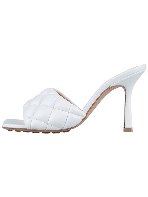 Quilted Sandals Heel White - BOTTEGA VENETA - 4