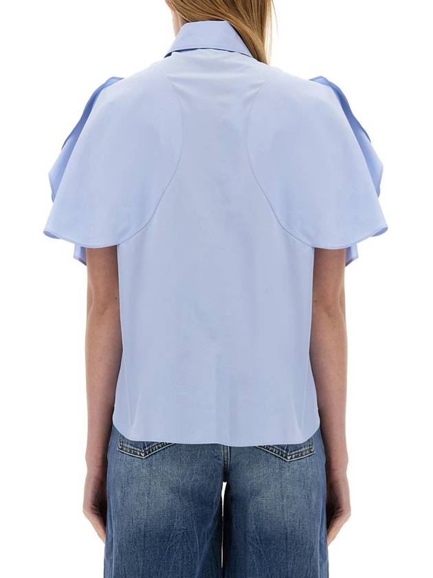 24FW Blouse Shirt 620117 SMA904008 AZURE - STELLA MCCARTNEY - BALAAN 4