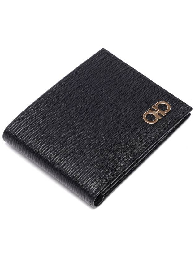 ID Window Gancini Half Wallet Black - SALVATORE FERRAGAMO - BALAAN 6