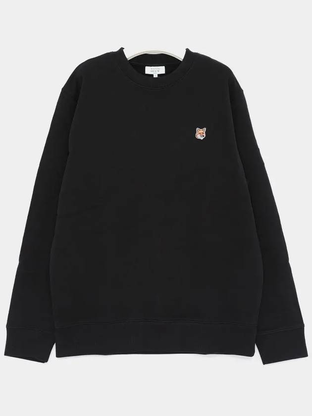 Fox Head Patch Regular Sweatshirt Black - MAISON KITSUNE - BALAAN 3