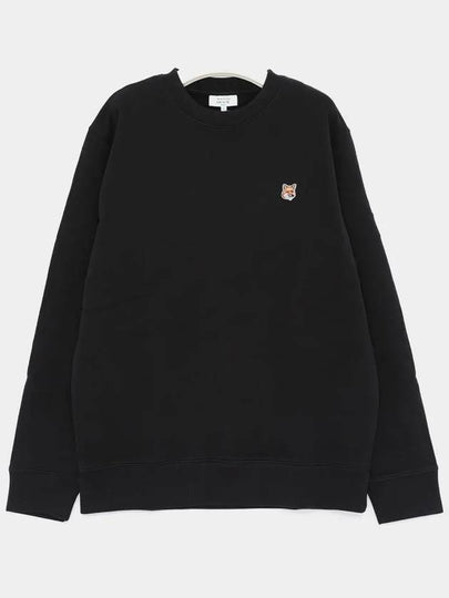 Fox Head Patch Regular Sweatshirt Black - MAISON KITSUNE - BALAAN 2