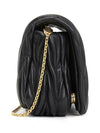 Matelasse Nappa Leather Logo Mini Bag Black - MIU MIU - BALAAN 3