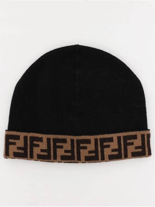 FF Logo Beanie Black - FENDI - BALAAN 2