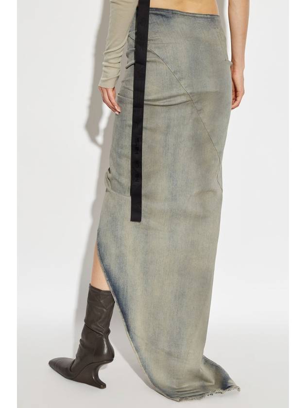 Rick Owens DRKSHDW Denim Skirt Edfu, Women's, Blue - RICK OWENS - BALAAN 4