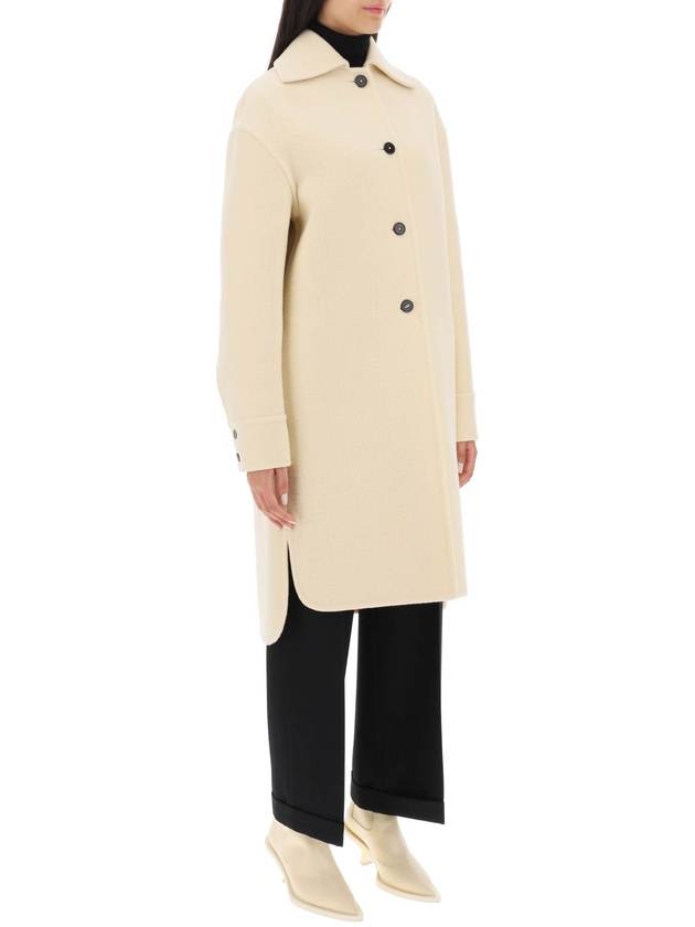 deconstructed coat in virgin wool - JIL SANDER - BALAAN 2