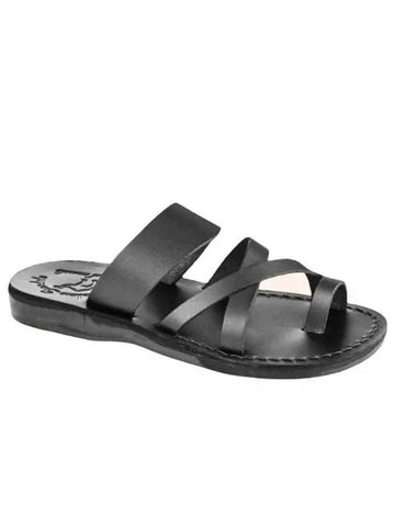 SANDALS NO 8 THE GOOD SHEPHERD BLACK - JERUSALEM - BALAAN 1