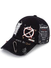 NINE Cyclops Custom Plate Logo Ball Cap Black - BLACKBLOND - BALAAN 1