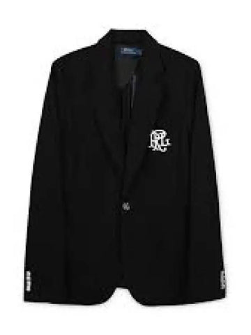 W double knit jacquard blazer black 1236633 - POLO RALPH LAUREN - BALAAN 1