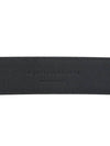 Grained Leather Silver Monogram Belt Black - SAINT LAURENT - BALAAN 8