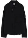 Chrome-R Zip-Up Over Long Sleeve Shirt Black - CP COMPANY - BALAAN 6