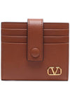 Men's V Logo Signature Card Wallet - VALENTINO - BALAAN 1