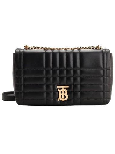 Lola Quilted Leather Medium Cross Bag Black - BURBERRY - BALAAN 1