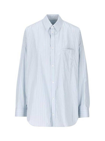 Shirt 642251TPM284773 P24 LIGHT BLUE WHITE - BALENCIAGA - BALAAN 1