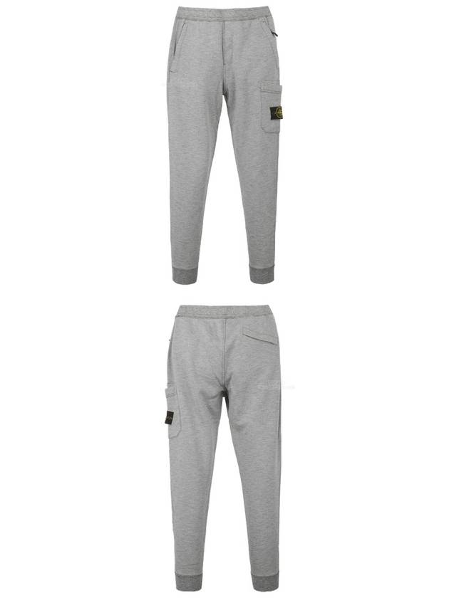 19FW 711564337 V0046 Wappen Fleece Sweatpants Gray Men’s Pants TR - STONE ISLAND - BALAAN 5