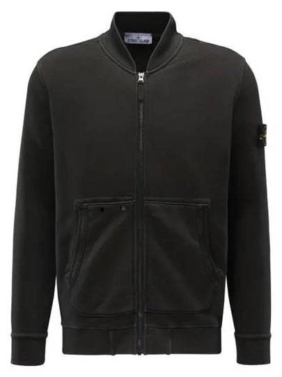 Logo Patch Zip Up Jacket Lead Grey - STONE ISLAND - BALAAN 2