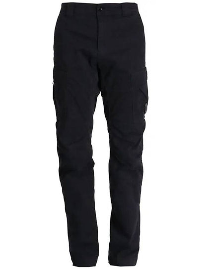 Stretch Sateen Ergonomic Lens Cargo Straight Pants Black - CP COMPANY - BALAAN 2