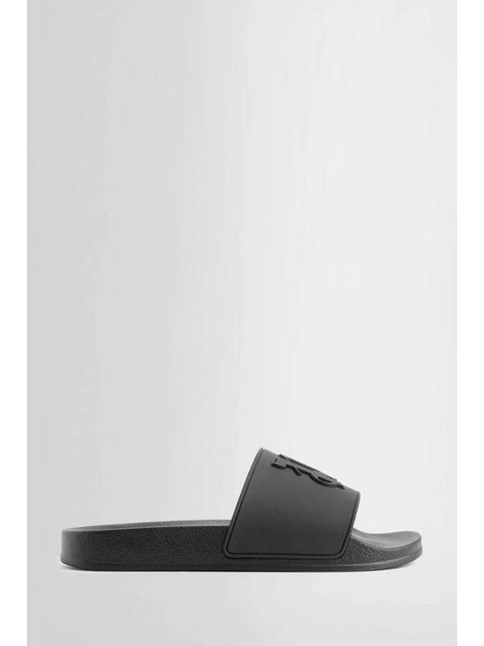 H men's sandals slippers slides-pmic010e23pla0011010 MAN BLACK SLIDES - PALM ANGELS - BALAAN.