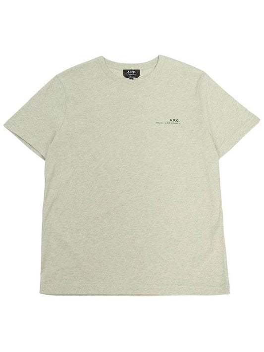 Men's Overdyed Item Logo Short Sleeve T-Shirt Light China Green - A.P.C. - BALAAN 2