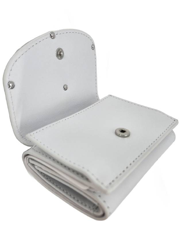 1DR Tri Fold Leather Wallet White - DIESEL - BALAAN 6