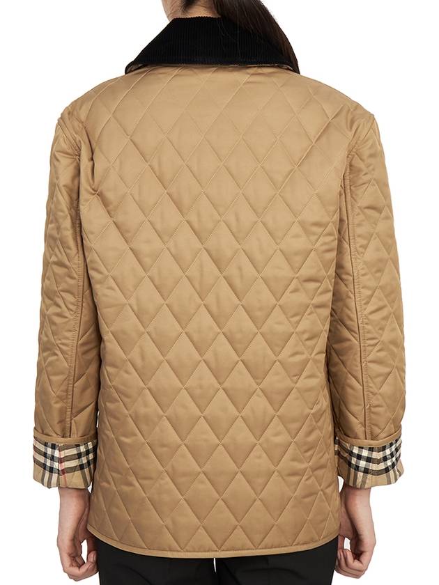 Women's Diamond Quilted Jacket Brown - BURBERRY - BALAAN 7