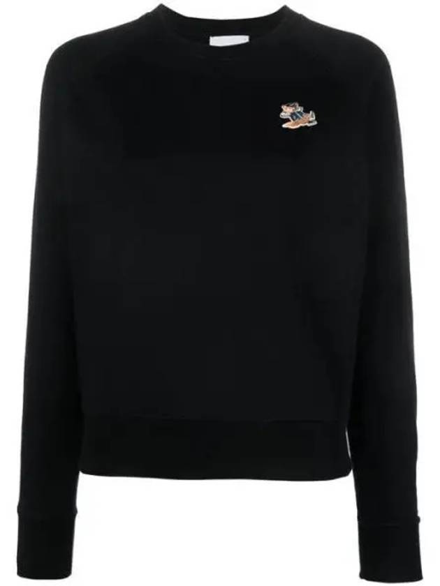 KW00309KM0001 Dressed Fox Logo Patch Sweatshirt 1207689 - MAISON KITSUNE - BALAAN 1