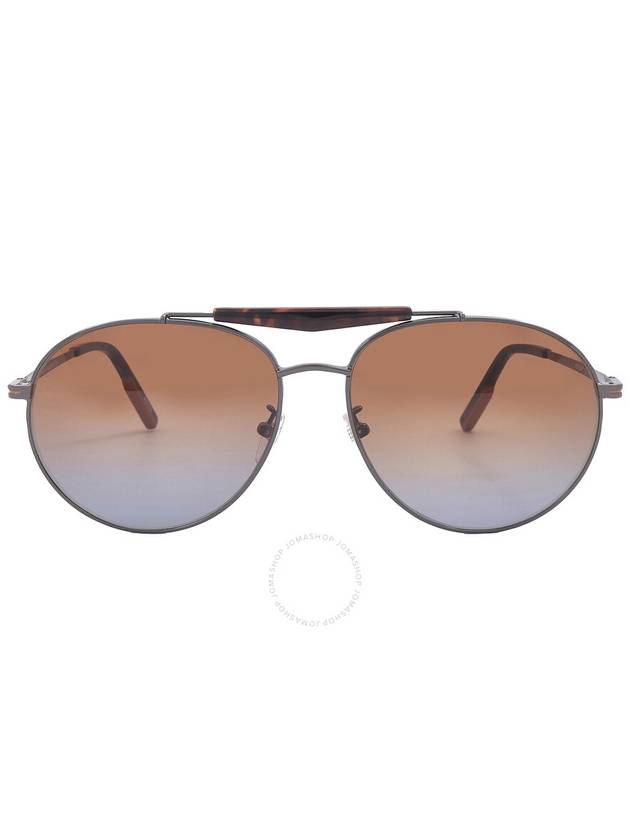 Ermenegildo Zegna Brown Gradient Pilot Men's Sunglasses EZ0154-F 12F 62 - ERMENEGILDO ZEGNA - BALAAN 1