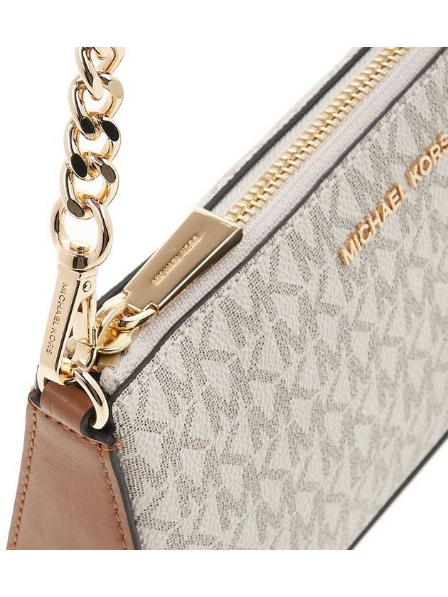 Jet Set Chain Leather Shoulder Bag Vanilla - MICHAEL KORS - BALAAN 9