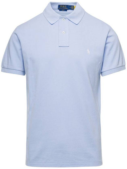 Men's Pony Slim Fit Short Sleeve Polo Shirt Azura - POLO RALPH LAUREN - BALAAN 2