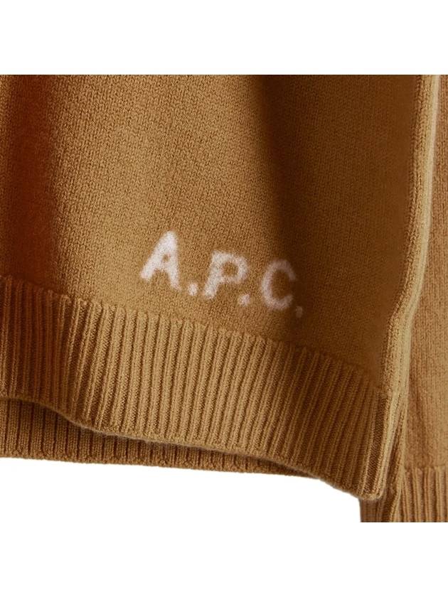 Edward Intarsia Knit Top Brown - A.P.C. - BALAAN 3