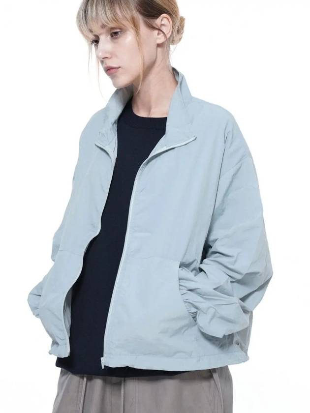 Women s SCWJ SK Seersucker Crop Windbreaker Jumper Sky - CHANCE'S NOI - BALAAN 3