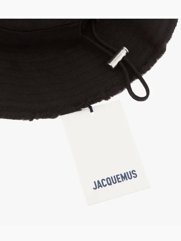 Le Bob Artichaut Bucket Hat Black - JACQUEMUS - BALAAN 4