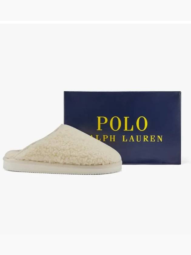 Kayleigh Scuff II Bear Mule Ivory - POLO RALPH LAUREN - BALAAN 5