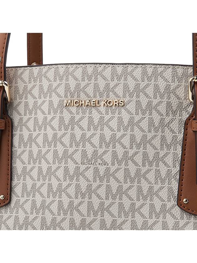 Voyager Small Logo Tote Bag Vanilla - MICHAEL KORS - BALAAN 7