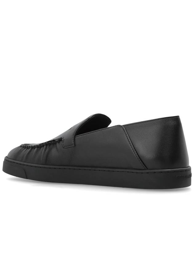 Giorgio Armani Leather Shoes, Men's, Black - GIORGIO ARMANI - BALAAN 5