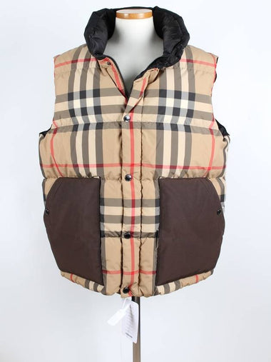 Check Tech Down Padded Vest - BURBERRY - BALAAN 1