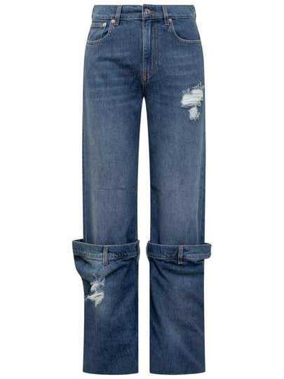 Turn-Up Denim Jeans Blue - JW ANDERSON - BALAAN 2