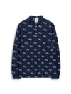 Jacquard Polo Shirt Navy - PUMA - BALAAN 1