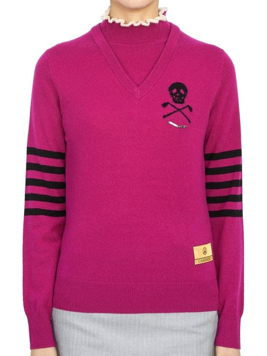 Golf Wear Women s Neck Polar Knit MLW 2C AB02 PURPLE - MARK & LONA - BALAAN 2