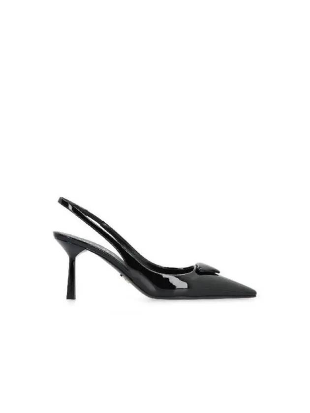 Patent Leather Slingback Heels Black - PRADA - BALAAN 2