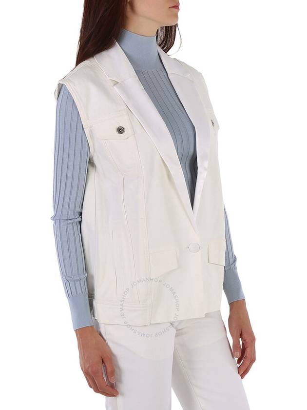 Filles A Papa Ladies White Bonie Denim Jacket, Brand Size 0 - FILLES A PAPA - BALAAN 2