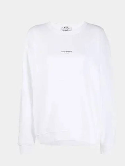 Reverse Logo Sweatshirt Optic White - ACNE STUDIOS - BALAAN 2