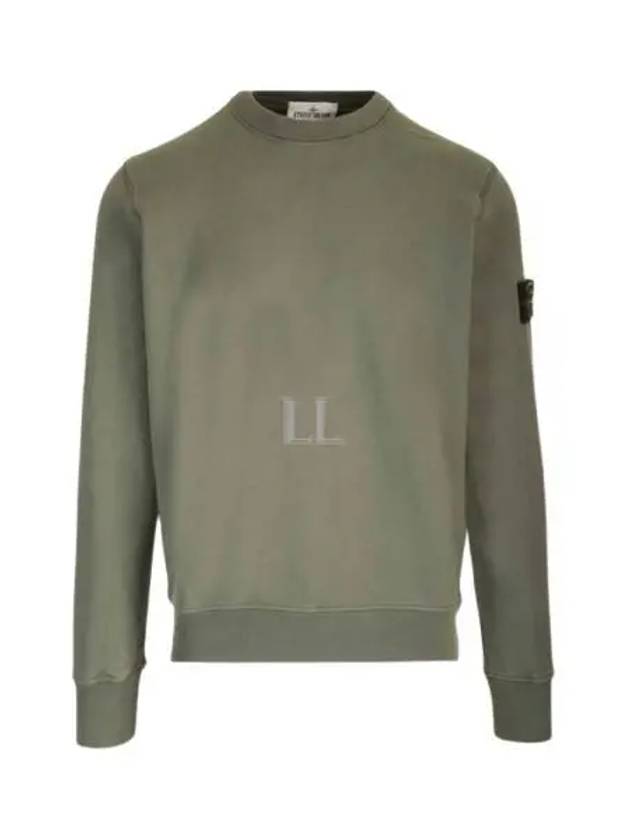 Wappen Patch Garment Dyed Sweatshirt Musk Green - STONE ISLAND - BALAAN 2