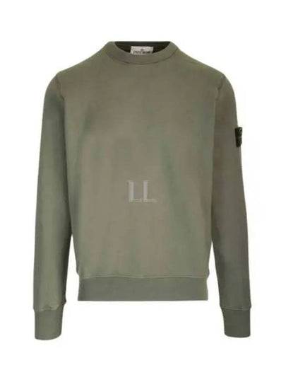 Wappen Patch Garment Dyed Sweatshirt Musk Green - STONE ISLAND - BALAAN 2