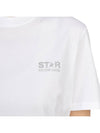 Glitter Star Logo Short Sleeve T-Shirt Silver White - GOLDEN GOOSE - BALAAN 9