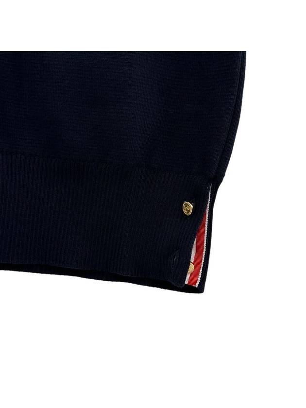 Milano Stitch 4 Bar Cardigan Navy - THOM BROWNE - BALAAN 7