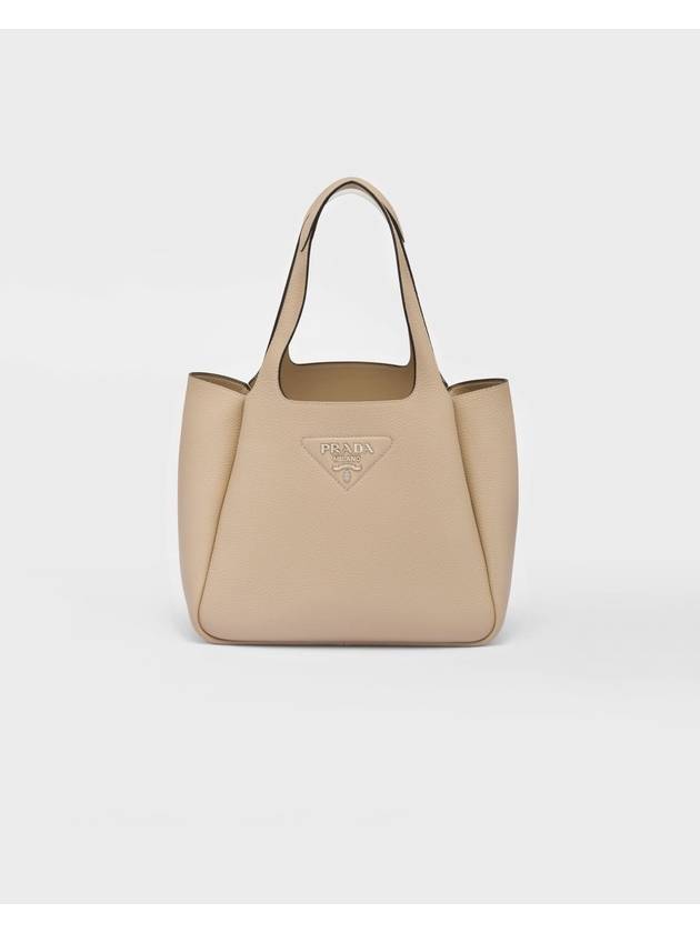 Leather Tote Bag Sand Beige - PRADA - BALAAN 2