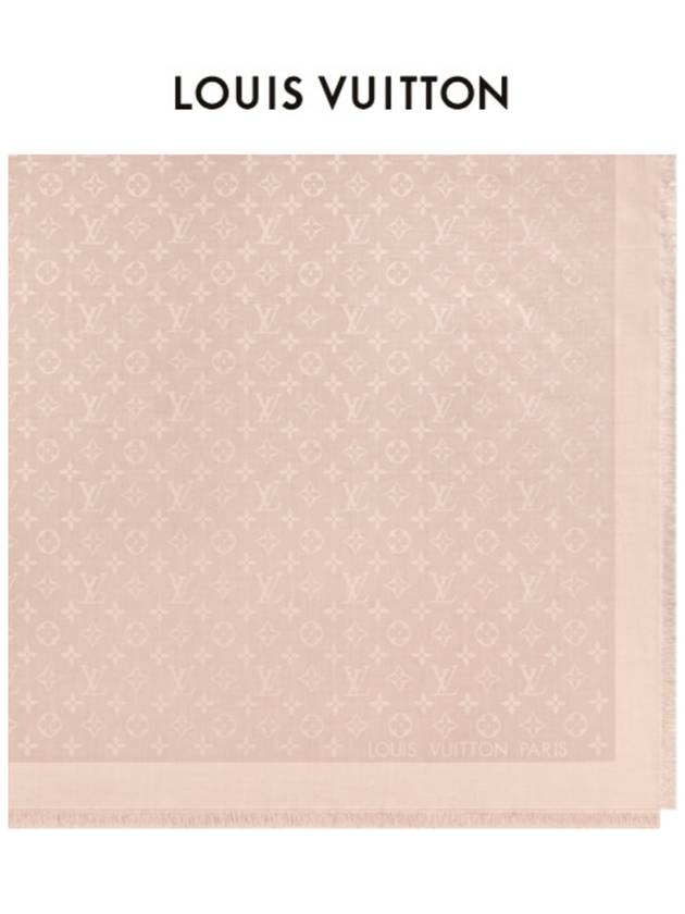 Monogram Classic Silk Scarf Beige - LOUIS VUITTON - BALAAN 6