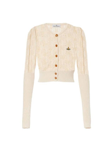 Samantha Cropped Cardigan Ivory - VIVIENNE WESTWOOD - BALAAN 1